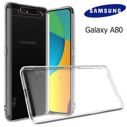 Clear TPU Soft Transparent case for Samsung A80 image 2