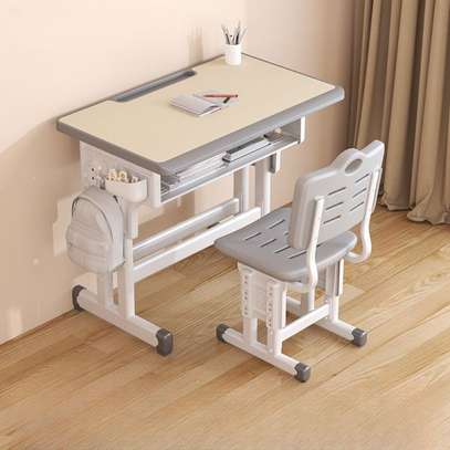 Kids Adjustable Height Homework Desk and Chair image 5