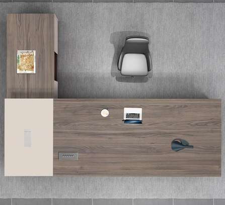 Office Desk : 1.8 Metres Premium Luxury Executive C.E.O Desk image 3