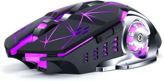T-WOLF Q13 Wireless Rechargeable Black Gaming Mouse image 2