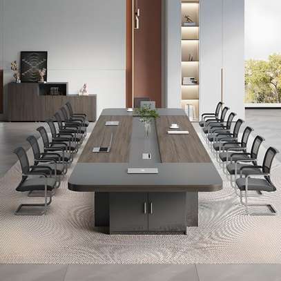 Office Table: 3m High-Capacity Conference Table image 1