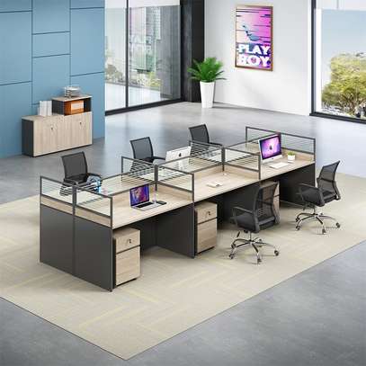 6-Way Modular Office Workstation image 1