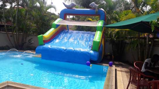 water slides and combos with pool for hire image 3