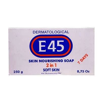 E45 Dermatological Skin Nourishing Soap For Soft Skin, 250g image 1