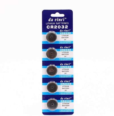 CR2032 Lithium cell coin battery. [5 pack] image 3