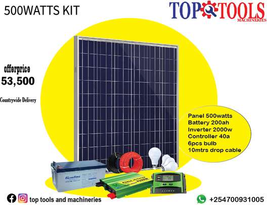 500 Watts Complete Solar Kit image 1