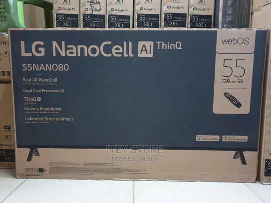 LG Nano80 55"inches Design 4K,Active Hdr,Webos Smart Al Thin image 1
