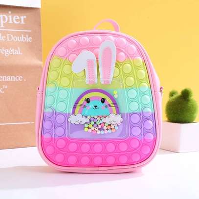 Unicorn Pop School Backpack for Girls Pop Bubbles Toy image 5