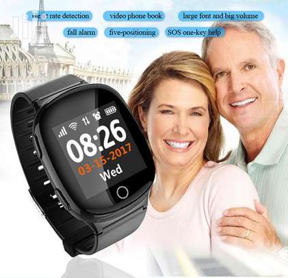 Elderly SmartWatch GPS LBS WIFI D100 health tracker image 2