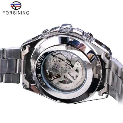 Forsining mechanical men's watch transparent luminous hands image 2