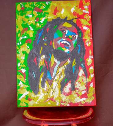 Bob Marley Acrylic painting on sale image 4