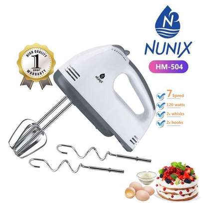Nunix 7 Speed Electric Hand Cake Baking Mixer, Whisk, Egg Beater image 1