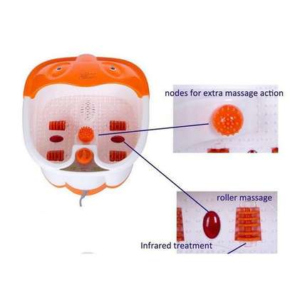 SQ Professional Foot Spa Footbath Massager SQ 368 Orange And White image 2