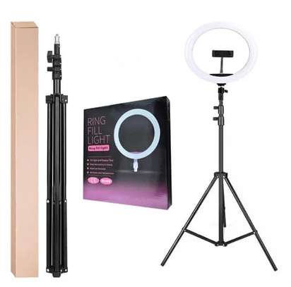 10inch ring light with 2.1m stand image 1