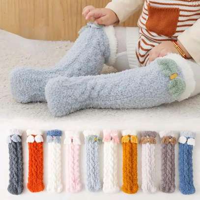 *Winter Thick Cute Bowknot Kids Baby Socks image 3