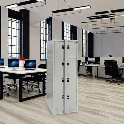 Durable 4-Drawer Steel File Cabinet with Locking Bar image 2