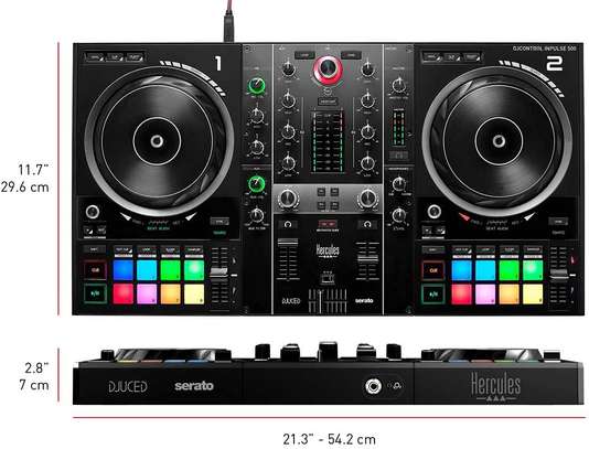 Hercules DJ Control Inpulse 500 2-deck USB DJ controller image 2