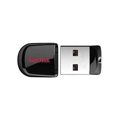 Sandisk Cruzer Fit Flash Drive - 64GB - Silver & Black image 1