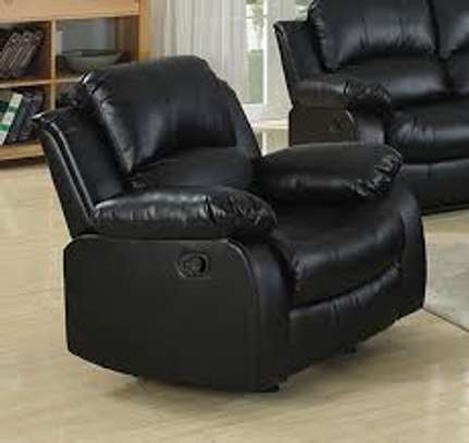 Leather Recliner Single Sofa Coach image 2