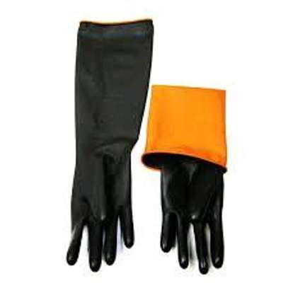 Heavy duty chemical resistant Industrial rubber gloves image 11