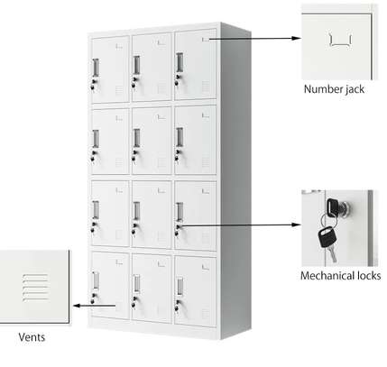 Office Cabinet: 12-Locker Staff Cabinet image 2