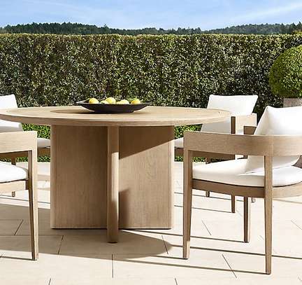 Modern Design Luxury Wood Garden Dining Table image 11