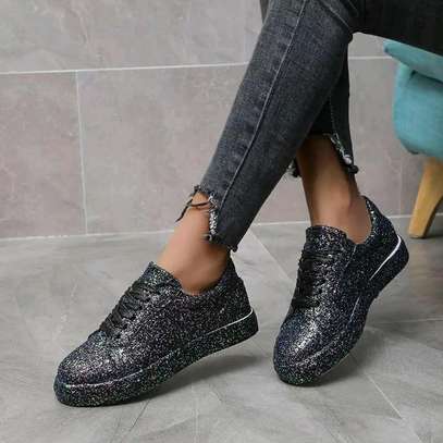 Ladies shinny sneakers size:36,37,38,39,40 image 4