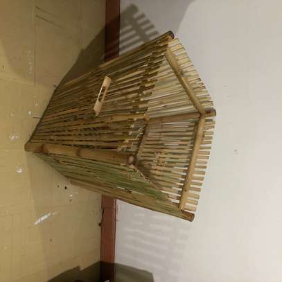 Bamboo Multipurpose Laundry Basket Toy Basket Large size image 4