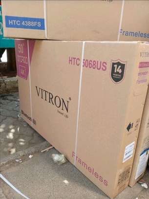 Vitron 50 inch Smart UHD 4K Frameless +Free wall mount image 1