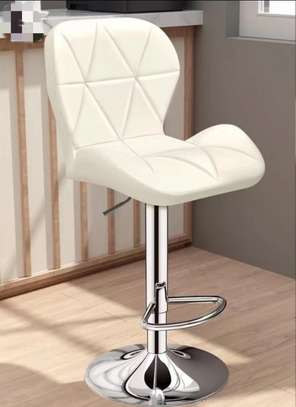 Leather Padded Swivel Adjustable Barstool image 1