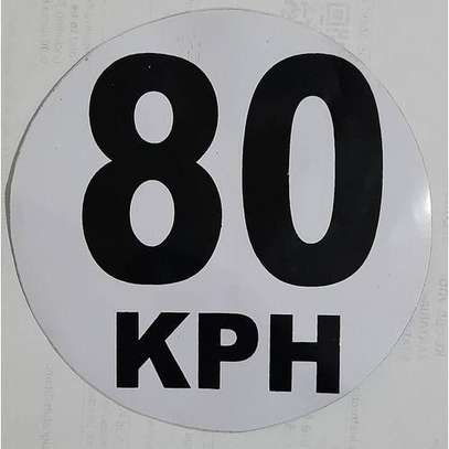 80 KPH Speed Limit Vinyl Car Sticker image 1
