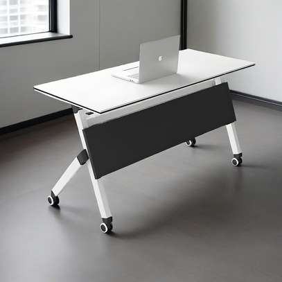Foldable Training Table – White Finish image 6