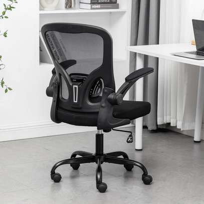 Office Chairs: Mesh Office Chair With Flip Arms image 4