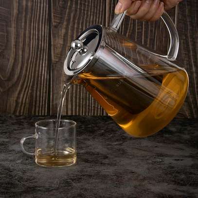✅950ml Teapot with infuser borosilicate image 3