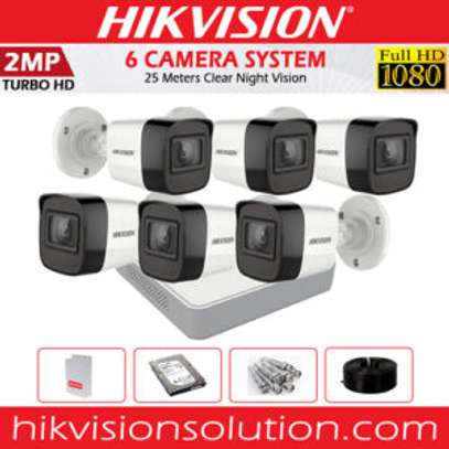 6 CCTV Cameras 1080p Full Kit (With 25m Night Vision) image 1