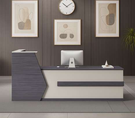 Office Desk : 1.8 Meter Front Office Reception Desk image 1
