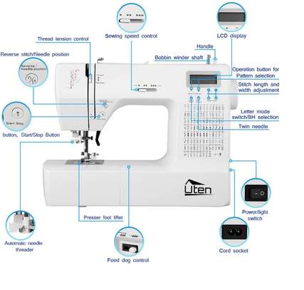 Embroidery Sewing Machine with 200 Unique Built-in Stitch image 1