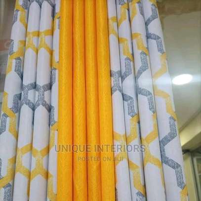 yellow curtains image 1