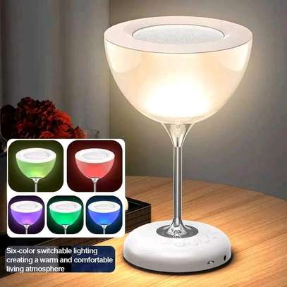 Novel wine glass bedside lamp image 3