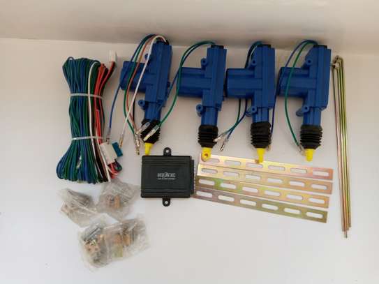 Universal Car 4 Door Actuators Central Locking System Kit Set. image 1