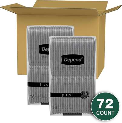 Depend Fresh Protection Adult Diapers, Men, 72 pack image 2