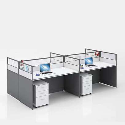 4-Seater Modern Open View Office Workstation image 5