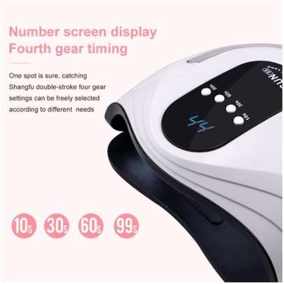 120W UV LED Nail Lamp Gel Nail Dryer,With 4 Timer Setting Portable Nail Curing Light For Gels Polishes image 4
