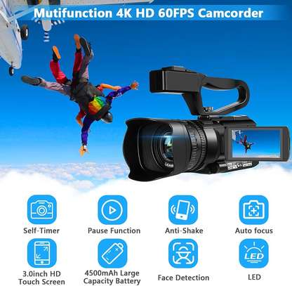 4K HD Auto Focus Camcorder for YouTube, SEREE image 1