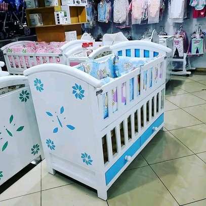 Dubai wooden baby cot 4 by 2 fitts image 1