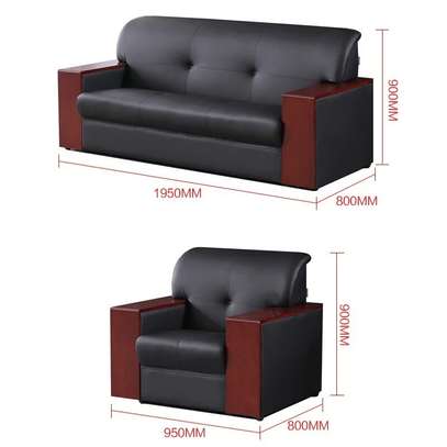 Modern 5-Seater Office Sofa Set image 3