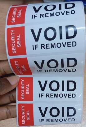 SELF ADHESIVE SECURITY LABEL (VOID IF REMOVED) FOR SALE image 2