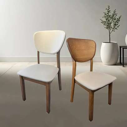 Dining Chair; Wooden Frame Restaurant Chair image 3
