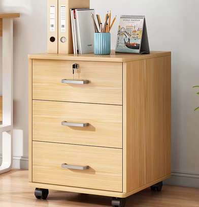 Office Cabinet; Wooden 3‑Drawer Office Cabinet in Suneka image 6