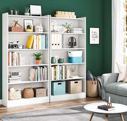 Rectangular  Wooden Open Bookshelf image 11